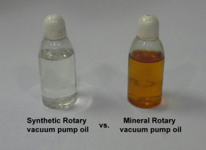 synthetic rotary pump oil vs. Mineral rotary vacuum pump oil